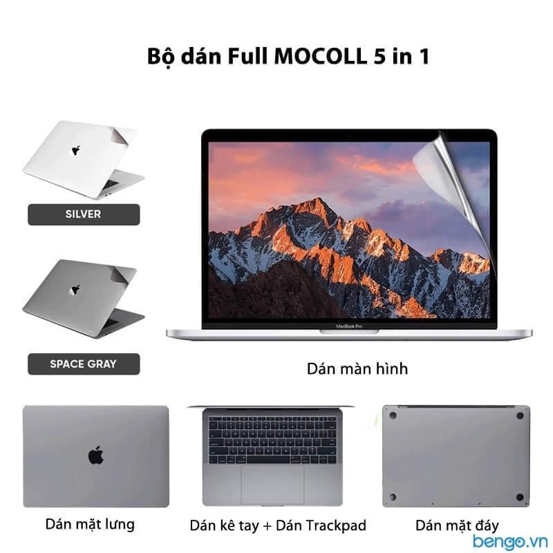 Bộ Dán Bảo Vệ MacBook Air 13 inch M1 MOCOLL Macguard 5 in 1 Full