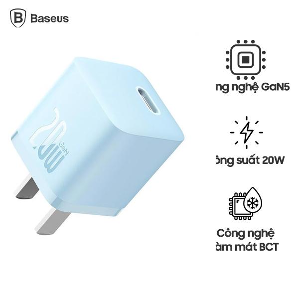 Củ Sạc BASEUS GaN5 Fast Charger 1C 20W