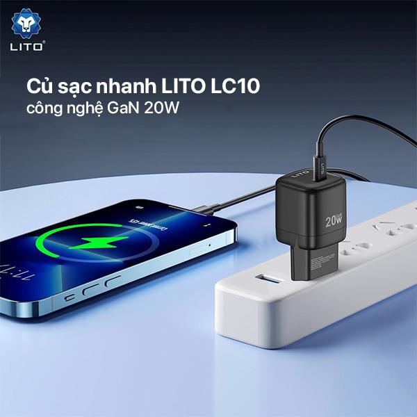 Củ Sạc LITO LC10 GAN 20W Likenew Fullbox