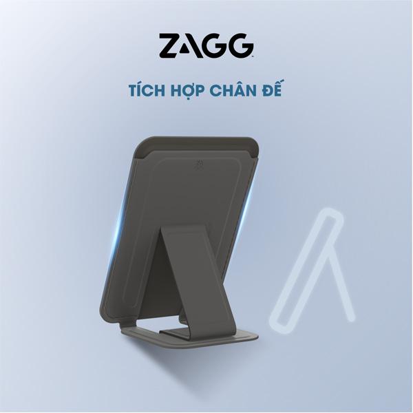 Ví ZAGG Essentials Snap Wallet Kickstand Điện thoại iPhone Chính Hãng