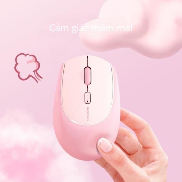 Chuột Không Dây MicroPack Soft Silicone Lifestyle MS-201W Chính Hãng