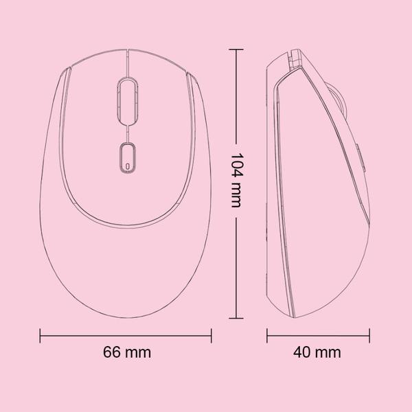 Chuột Không Dây MicroPack Soft Silicone Lifestyle MS-201W Chính Hãng