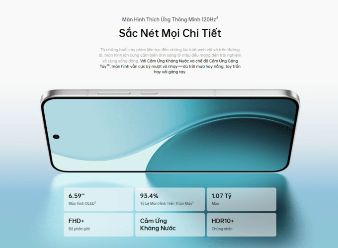 Màn hình OLED 120Hz thích ứng – Trải nghiệm thị giác siêu mượt