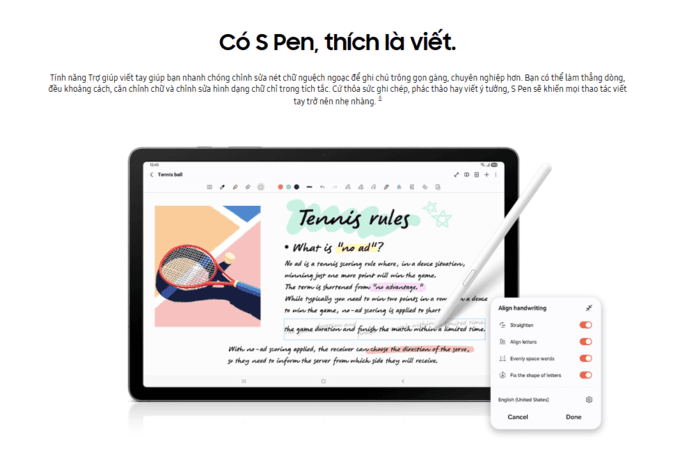 S Pen thông minh Học tập, sáng tạo dễ dàng