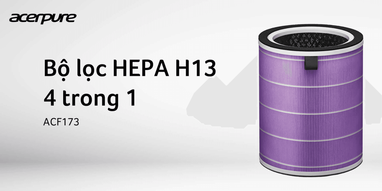 Bộ Lọc Không Khí HEPA H13 Acerpure ACF173 4in1 (Dùng Cho Máy lọc không khí C2-UVC và P2)