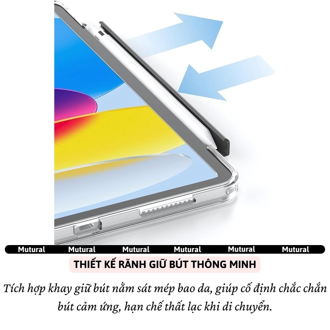 Bao Da MUTURAL Clear Pro Cho iPad Gen 10 | Gen 11 10.9 Inch Chính Hãng