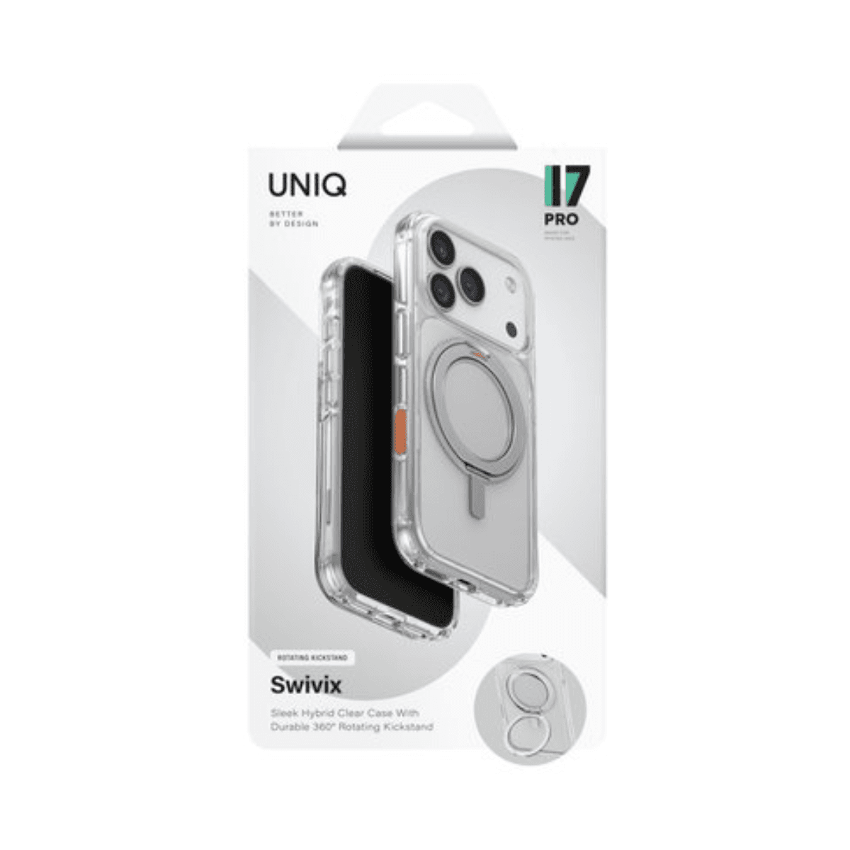 Ốp Lưng UNIQ Hybrid Swivix With 360 Rotating Kickstand Cho iPhone 17 Pro