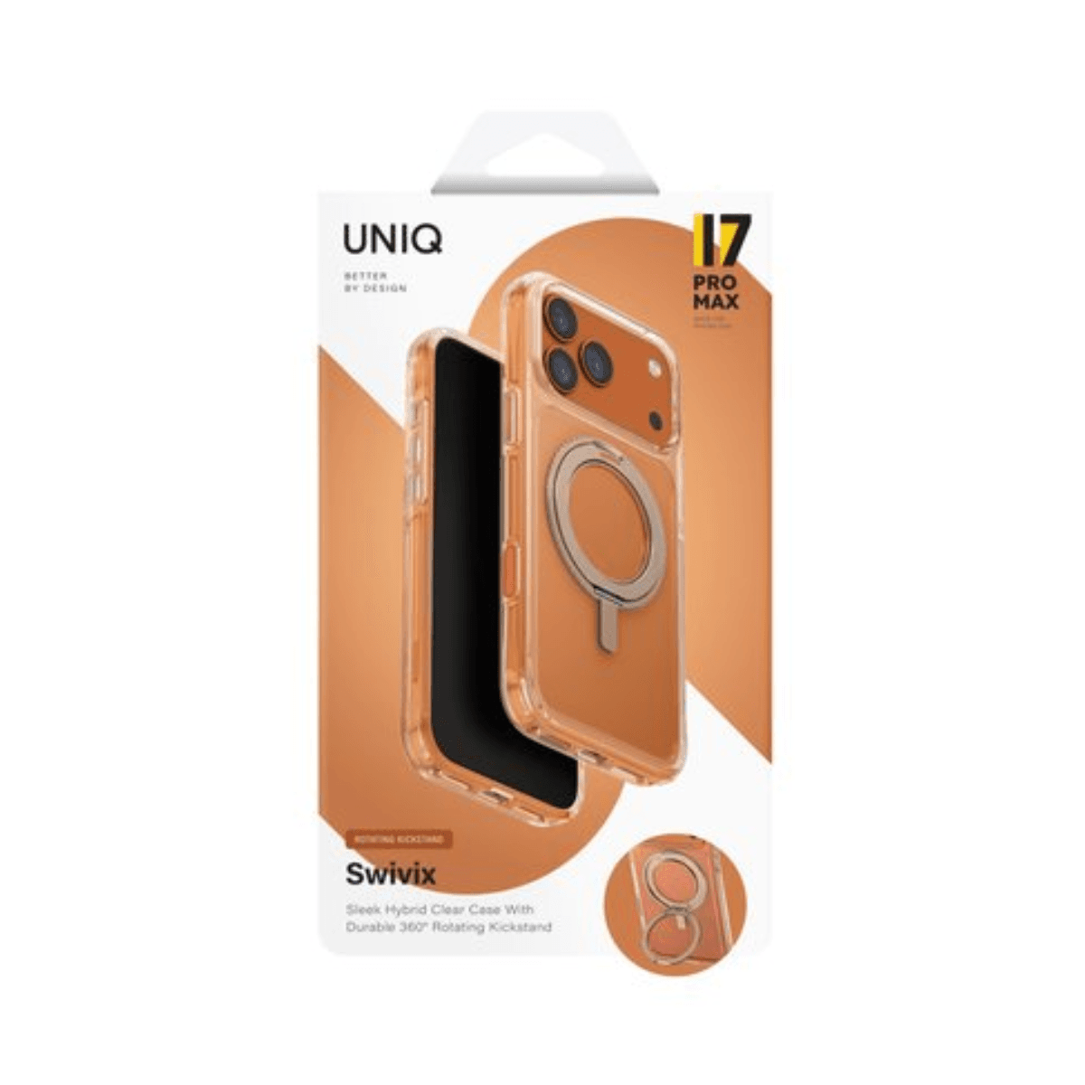 Ốp Lưng UNIQ Hybrid Swivix With 360 Rotating Kickstand Cho iPhone 17 Promax