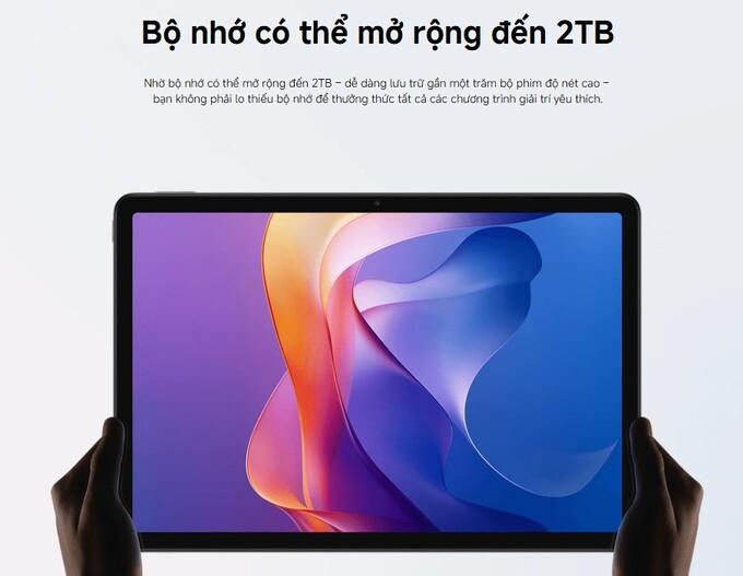 Bộ nhớ lên đến 2TB