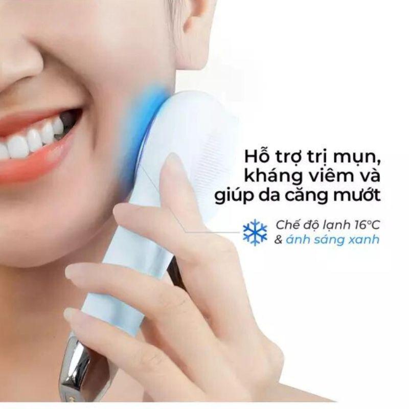 Máy rửa mặt massage tích hợp liệu pháp ánh sáng và nhiệt Halio 5 in 1 Chính Hãng