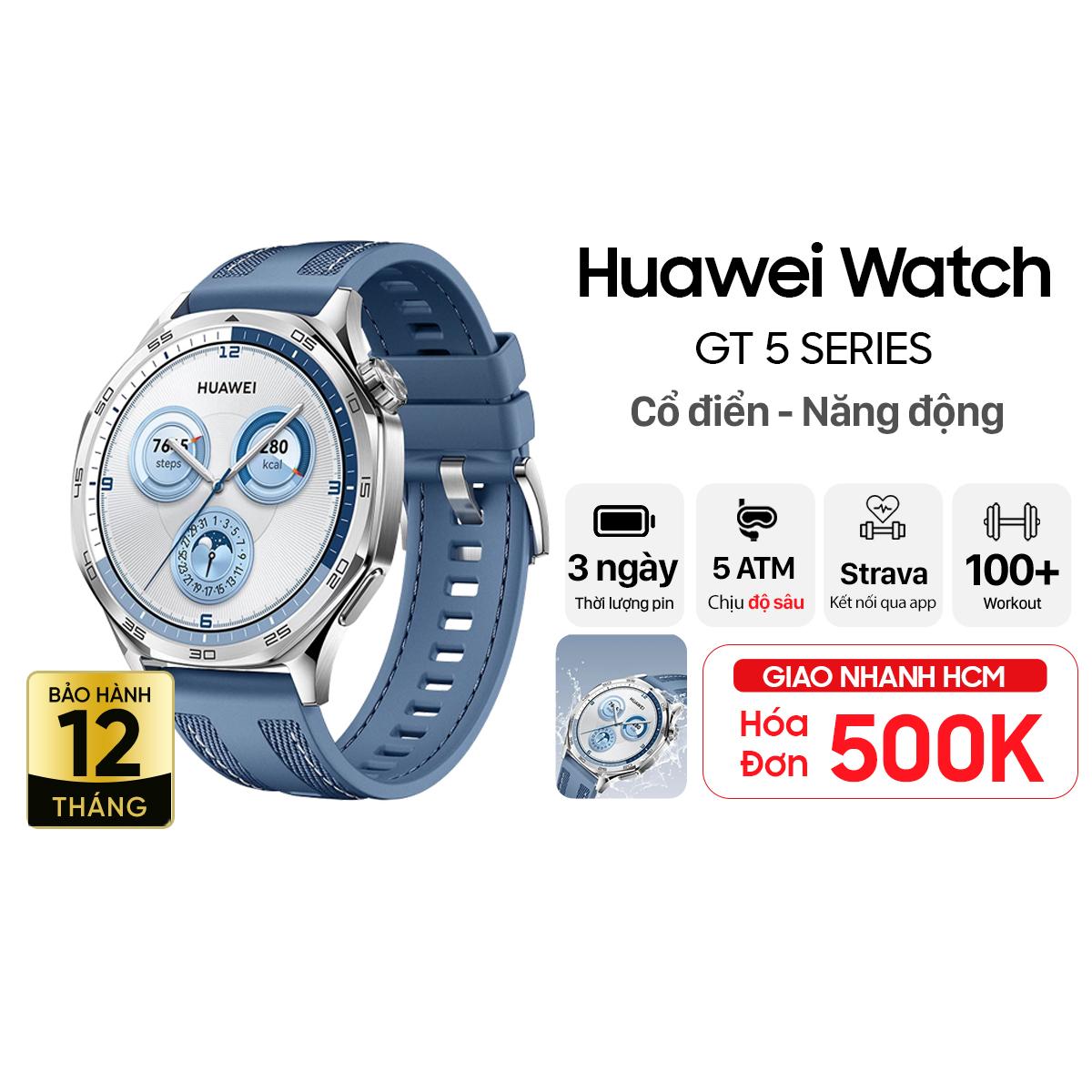 Đồng hồ thông minh Huawei Watch GT5 46mm - Dây Vải