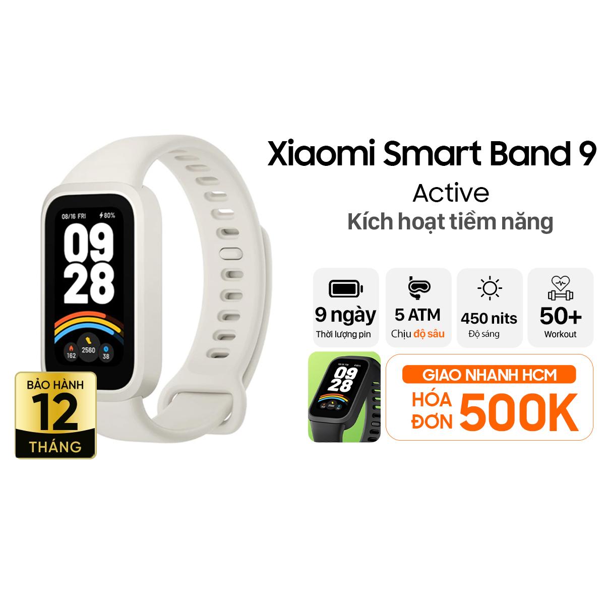 Vòng đeo tay thông minh Xiaomi Smart Band 9 Active Chính Hãng