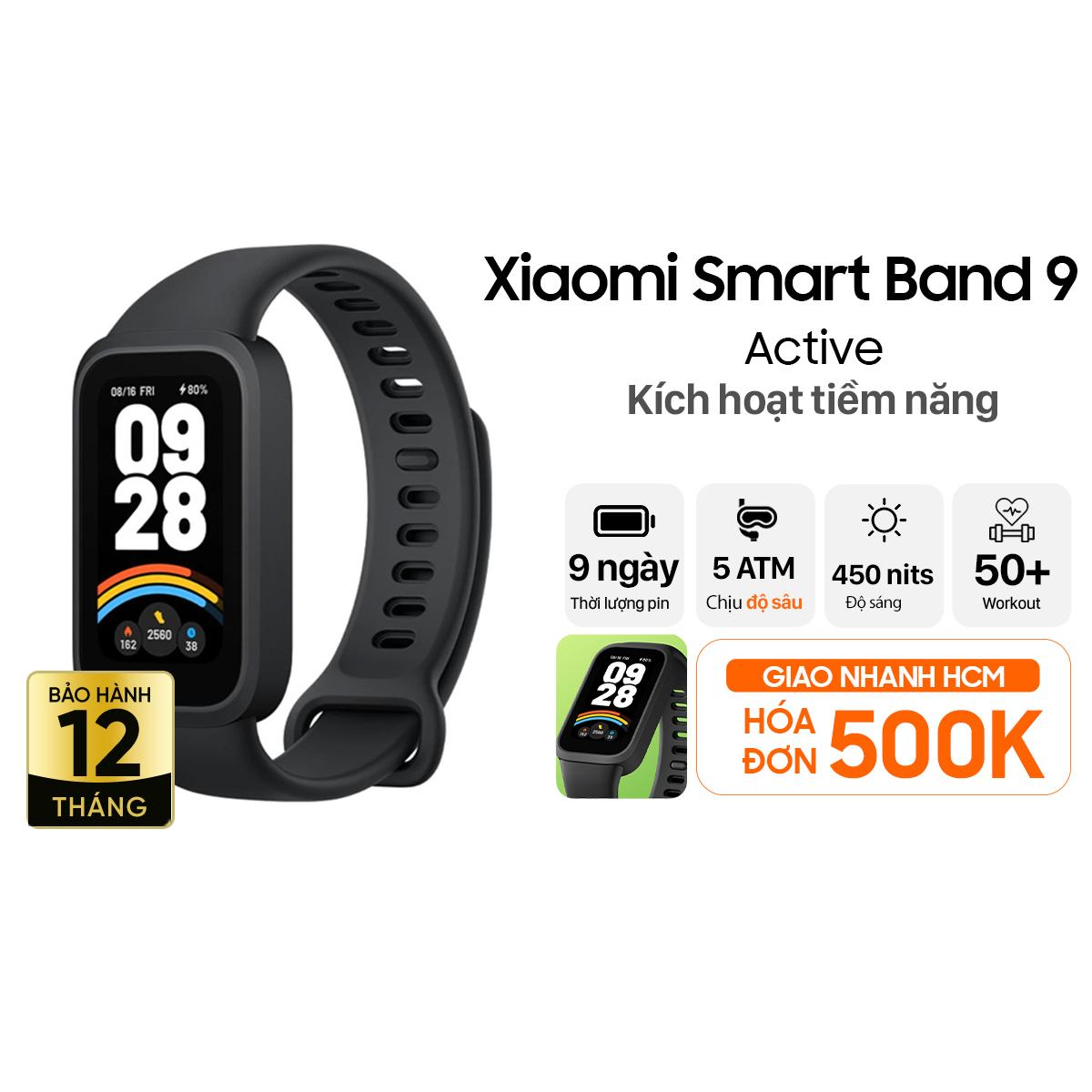 Vòng đeo tay thông minh Xiaomi Smart Band 9 Active Chính Hãng