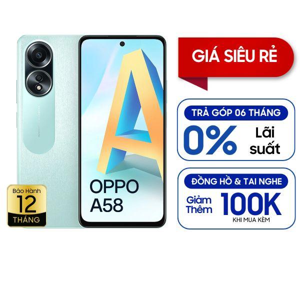 Oppo A58 4G 6GB/128GB Chính Hãng
