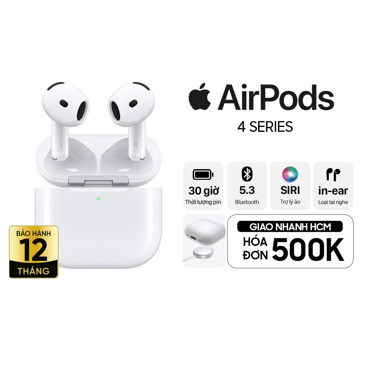 Tai nghe Apple AirPods 4 (Chống ồn chủ động) - Chính Hãng VN