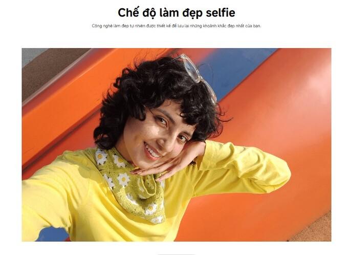 Chế độ làm đẹp selfie AI