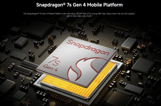 Hiệu năng mạnh mẽ với Snapdragon® 7s Gen 4 Mobile Platform
