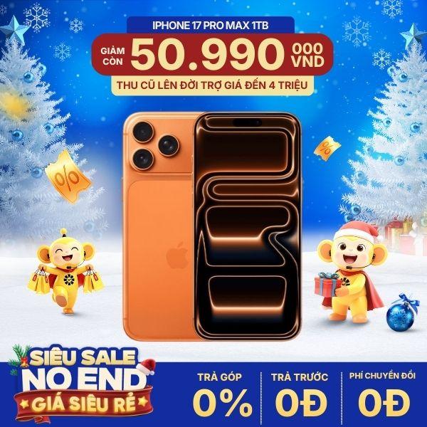 iPhone 17 Pro Max 1TB | Chính Hãng Apple Việt Nam