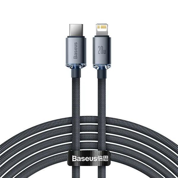 Cáp Sạc Nhanh BASEUS Crystal Shine USB-C to Lightning 2M 20W Chính Hãng