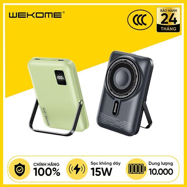 Pin Sạc Dự Phòng Không Dây WEKOME WP-17 5 in 1 10.000mAh 22.5W Kèm Đế Đựng