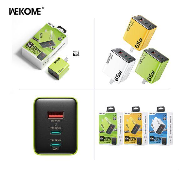 Củ Sạc WEKOME WP-U45 GaN 65W 2C+A