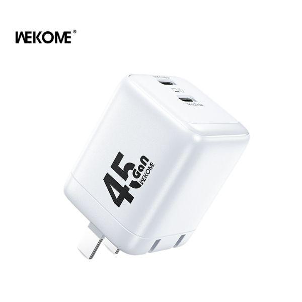 Củ Sạc WEKOME WP-U47 GaN 45W C+C Chân Gập