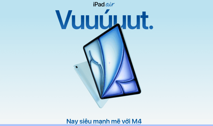 iPad Air M4 giá bao nhiêu?
