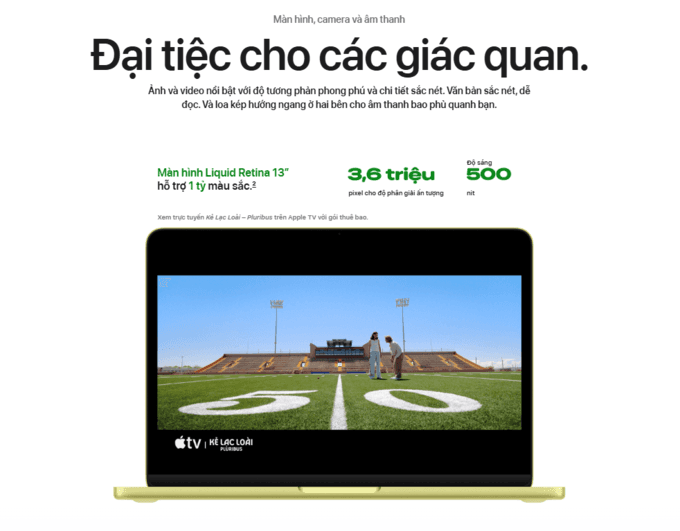 Màn hình Liquid Retina sống động