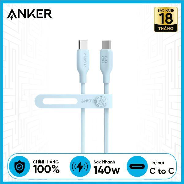 Cáp ANKER C To C Bio 140W 0.9m (A80F1) Likenew Fullbox