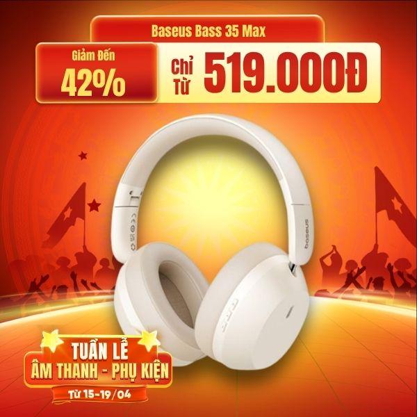 Tai Nghe Bluetooth Chụp Tai Baseus Bass 35 Max