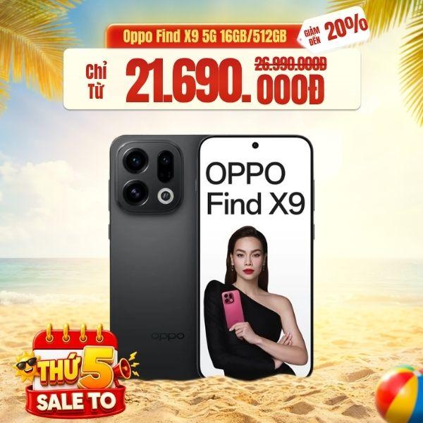 Oppo Find X9 5G 16GB/512GB Chính Hãng