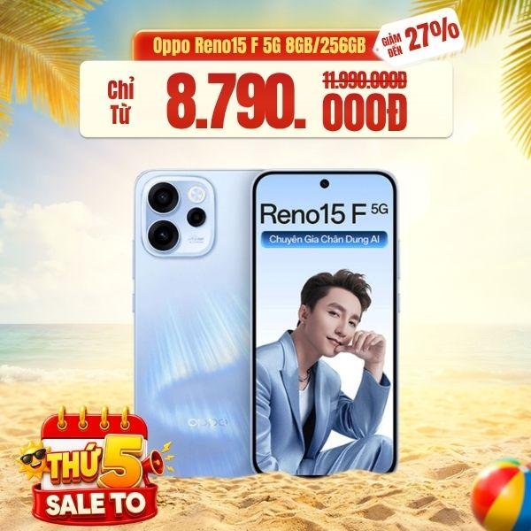Oppo Reno15 F 5G 8GB/256GB Chính Hãng
