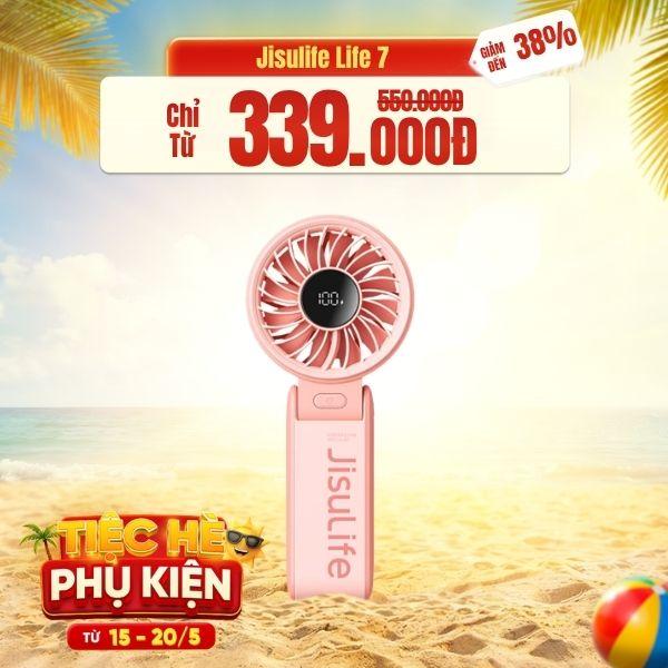 Quạt cầm tay mini Jisulife Life 7 3600mAh Chính Hãng