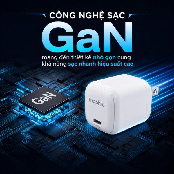 Củ Sạc Mophie PD 20W 1C GaN Chính Hãng