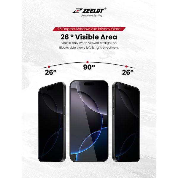 Miếng Dán Cường Lực Chống Nhìn Trộm Kèm Khung Solidsleek Zeelot cho iPhone