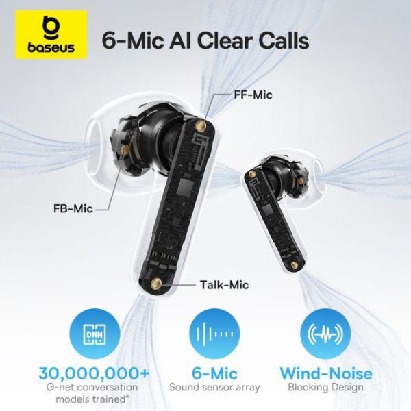 Tai Nghe Bluetooth True Wireless Baseus Bass BS1 NC Chính Hãng