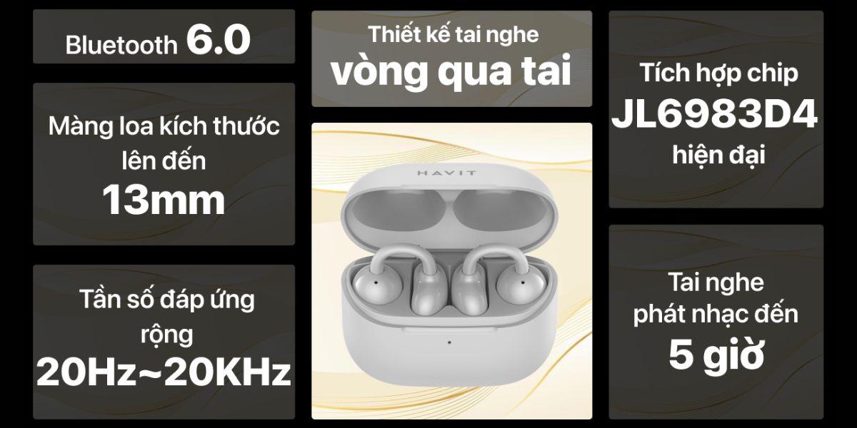 Tai Nghe Bluetooth Thể Thao Havit OWS929