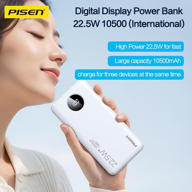 Pin Sạc Dự Phòng Pisen PRO Power Cube 22.5W 10500mAh Chính Hãng