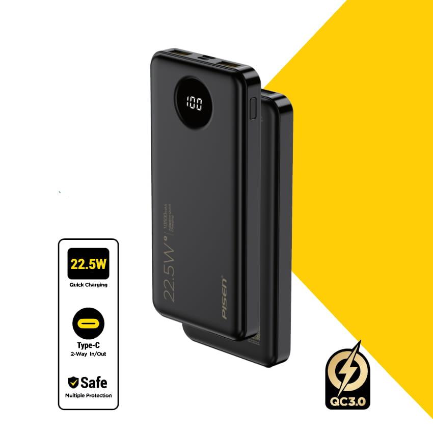 Pin Sạc Dự Phòng Pisen PRO Power Cube 22.5W 10500mAh Chính Hãng
