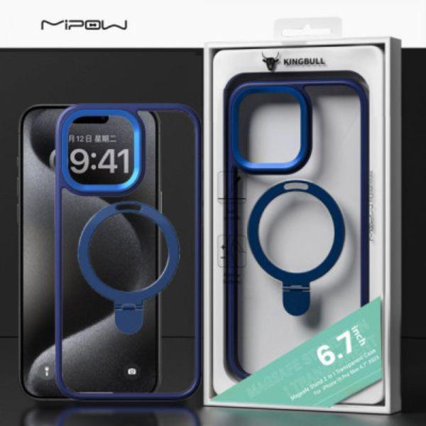 Ốp Lưng Mipow Magsafe iPhone 15 Pro Max Stand 2 in 1