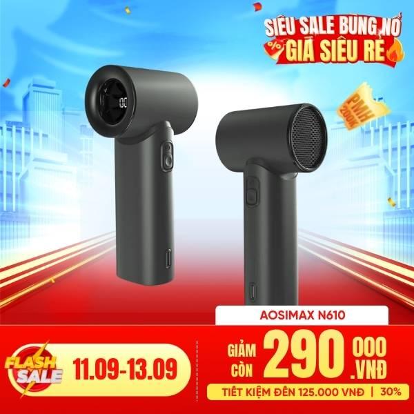 Quạt Mini Cầm Tay AOSIMAX Mini Turbo N610 3000mAh Chính Hãng