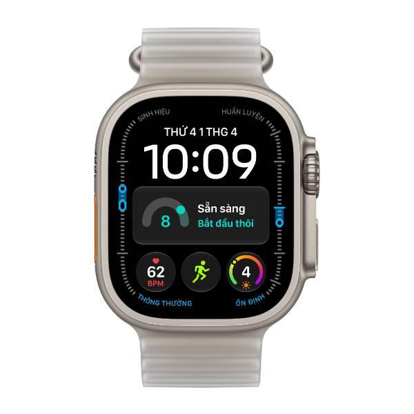 Apple Watch Ultra 4 49mm GPS + Cellular Viền Titanium Tự Nhiên - Dây Ocean Chính Hãng Apple Việt Nam