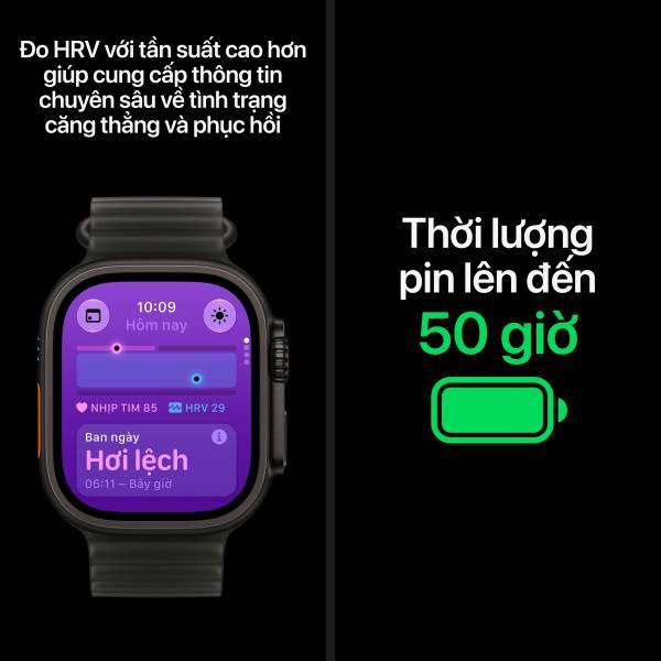 Apple Watch Ultra 4 49mm GPS + Cellular Viền Titanium Tự Nhiên - Dây Milan Chính Hãng Apple Việt Nam