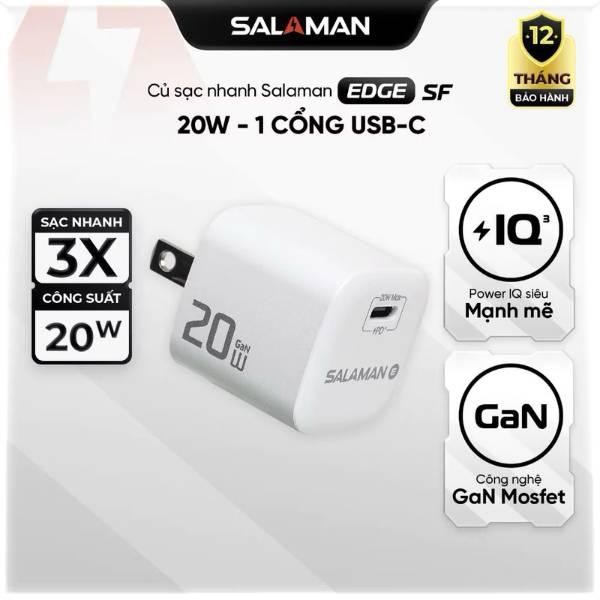 Củ Sạc Salaman Nano EV 20W PD3.0 Chính Hãng