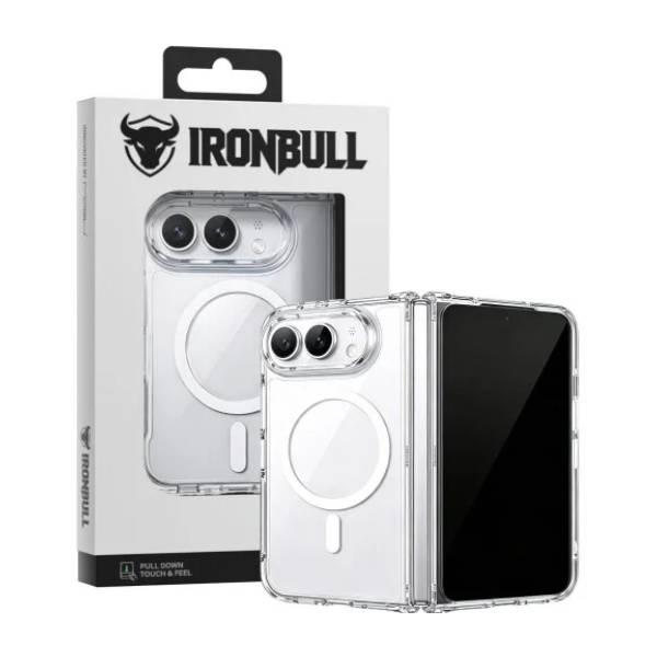 Ốp lưng magsafe trong suốt MIPOW IRONBULL Tempered Glass Cho iPhone Duo